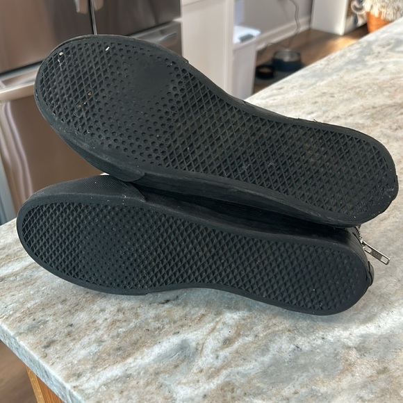 VANS LEATHER ZIP-UP SK8-HI Black zip up and tie women’s 8.5 or men’s 7.0 skate - Picture 11 of 16